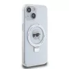 Karl Lagerfeld - Hardcase Ring Stand MagSafe (KLHMP15SHMRSKHH) - iPhone 15 - White Karl Head