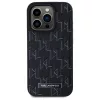 Karl Lagerfeld - Leather MagSafe (KLHMP15LPKHPORPK) - iPhone 15 Pro - Monogram Metal Logo