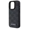 Karl Lagerfeld - Leather MagSafe (KLHMP15LPKHPORPK) - iPhone 15 Pro - Monogram Metal Logo