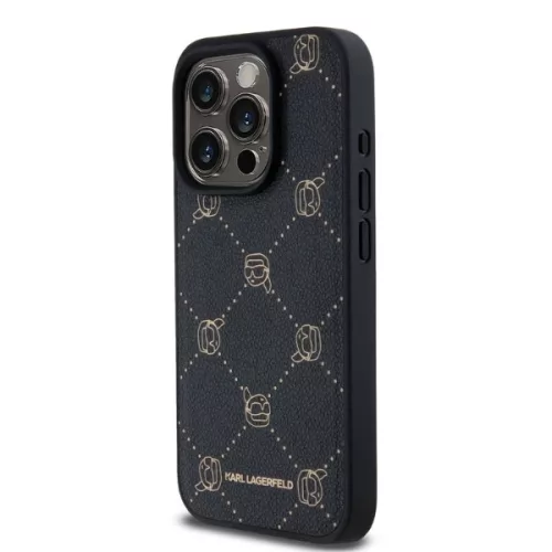 Karl Lagerfeld - Leather MagSafe (KLHMP15XPGKHPHK) - iPhone 15 Pro Max - Karl Head