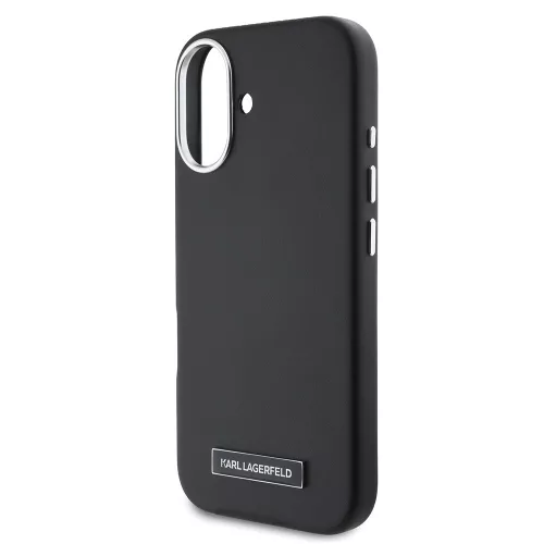 Karl Lagerfeld - Leather MagSafe (KLHMP16SPGMSRPK) - iPhone 16 - FW Metal Plate