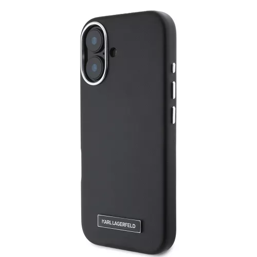 Karl Lagerfeld - Leather MagSafe (KLHMP16SPGMSRPK) - iPhone 16 - FW Metal Plate