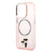 Karl Lagerfeld - Hardcase MagSafe (KLHMP14LHNKCIP) - iPhone 14 Pro - Pink Iconic Karl&Choupette