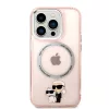 Karl Lagerfeld - Hardcase MagSafe (KLHMP14LHNKCIP) - iPhone 14 Pro - Pink Iconic Karl&Choupette