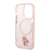 Karl Lagerfeld - Hardcase MagSafe (KLHMP14LHNKCIP) - iPhone 14 Pro - Pink Iconic Karl&Choupette