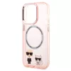 Karl Lagerfeld - Hardcase MagSafe (KLHMP14LHKCP) - iPhone 14 Pro - Pink Karl & Choupette Aluminium