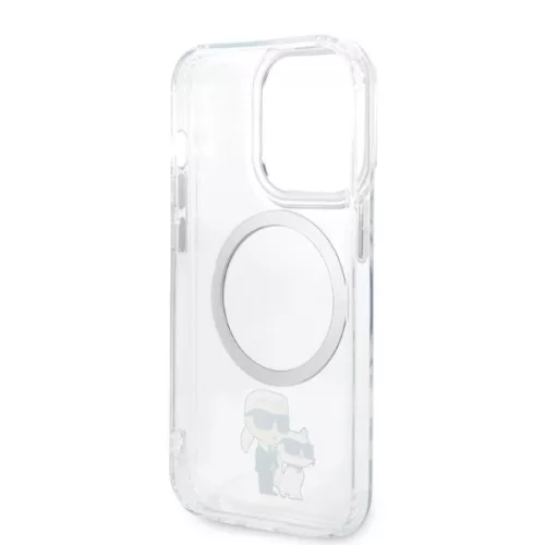 Karl Lagerfeld - Hardcase MagSafe (KLHMP14LHNKCIT) - iPhone 14 Pro - Transparent Iconic Karl&Choupette