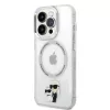 Karl Lagerfeld - Hardcase MagSafe (KLHMP14LHNKCIT) - iPhone 14 Pro - Transparent Iconic Karl&Choupette