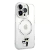 Karl Lagerfeld - Hardcase MagSafe (KLHMP14LHNKCIT) - iPhone 14 Pro - Transparent Iconic Karl&Choupette