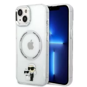   Karl Lagerfeld - Hardcase MagSafe (KLHMP14MHNKCIT) - iPhone 14 Plus - Clear Iconic Karl&Choupette