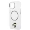Karl Lagerfeld - Hardcase MagSafe (KLHMP14MHNKCIT) - iPhone 14 Plus - Clear Iconic Karl&Choupette