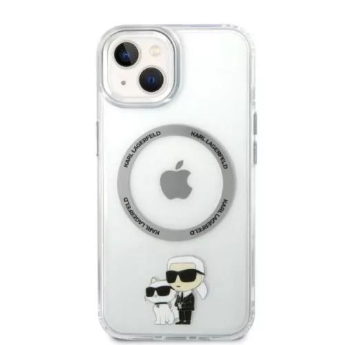 Karl Lagerfeld - Hardcase MagSafe (KLHMP14MHNKCIT) - iPhone 14 Plus - Clear Iconic Karl&Choupette