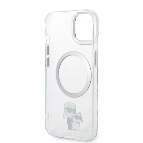 Karl Lagerfeld - Hardcase MagSafe (KLHMP14MHNKCIT) - iPhone 14 Plus - Clear Iconic Karl&Choupette
