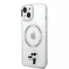 Karl Lagerfeld - Hardcase MagSafe (KLHMP14MHNKCIT) - iPhone 14 Plus - Clear Iconic Karl&Choupette