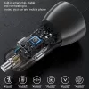 Acefast - Car Charger (B7) - 2x USB, 45W, Dual Fast Charging, with LED Digital Display - Transparent Black
