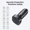 Acefast - Car Charger (B2) - 2x Type-C, Dual PD Fast Charging, 72W, Built-in Voltage Regulator Chip - Black
