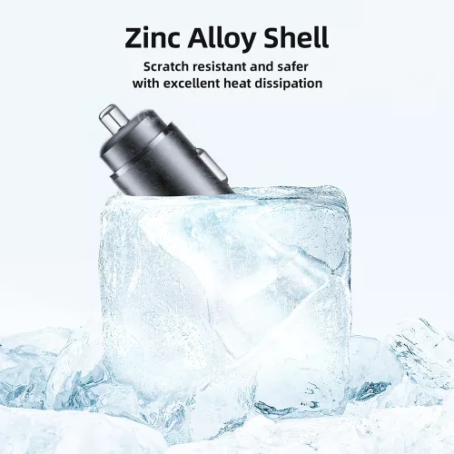 Acefast - Car Charger (B2) - 2x Type-C, Dual PD Fast Charging, 72W, Built-in Voltage Regulator Chip - Black