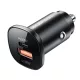 Acefast - Car Charger (B1) - Type-C, USB, Dual-Port, 38W, PD Fast Charging, with LED Light - Black