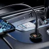 Acefast - Car Charger (B1) - Type-C, USB, Dual-Port, 38W, PD Fast Charging, with LED Light - Black