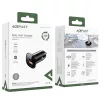Acefast - Car Charger (B1) - Type-C, USB, Dual-Port, 38W, PD Fast Charging, with LED Light - Black