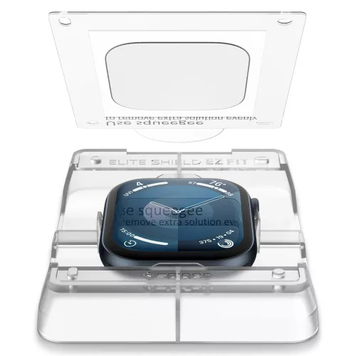 Spigen - (2 pack) Elite Shield EZ Fit (AFL08580) - Apple Watch 10 42mm / Watch 11 42mm - Clear