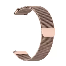   Techsuit - Watchband 18mm (W009) - Huawei Watch GT 4 (41mm)/W1/Honor Watch S1/Garmin Venu 2S/Vivoactive 4S - Rose Gold
