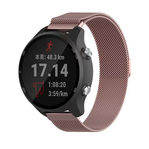 Techsuit - Watchband 18mm (W009) - Huawei Watch GT 4 (41mm)/W1/Honor Watch S1/Garmin Venu 2S/Vivoactive 4S - Rose Gold