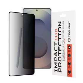   Techsuit - 111D Privacy Full Glue - Samsung Galaxy S25 Ultra - Black