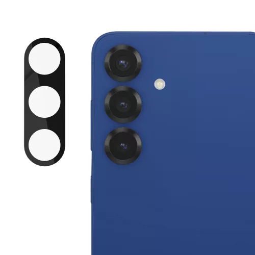 Techsuit - Full Camera - Kameravédő üvegfólia - Samsung Galaxy S25 - Fekete