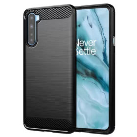 Techsuit - Carbon szilikon tok - OnePlus Nord 5G - Fekete