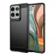 Techsuit - Carbon szilikon tok - Motorola Moto G75 - Fekete