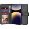 Techsuit - Diary Book kinyitható tok - Xiaomi Redmi Note 14 Pro+ 5G - Fekete