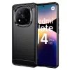 Techsuit - Carbon szilikon tok - Xiaomi Redmi Note 14 Pro+ 5G - Fekete