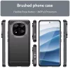 Techsuit - Carbon szilikon tok - Xiaomi Redmi Note 14 Pro+ 5G - Fekete