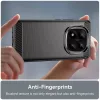 Techsuit - Carbon szilikon tok - Xiaomi Redmi Note 14 Pro+ 5G - Fekete