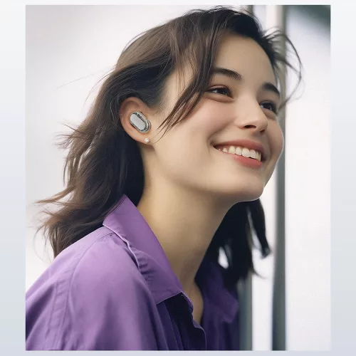 Acefast - Vezeték nélküli fülhallgató Acefit Neo (FA003) - USB-C, IPX4, Bluetooth 5.3, Hívászajcsökkentés, Basszuseffektus, 500mAh - Fekete