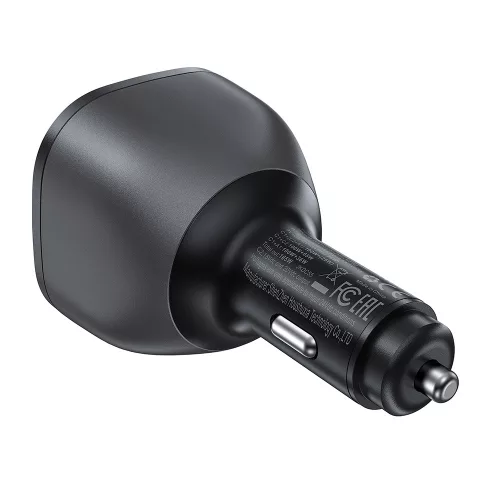 Acefast - Car Charger (B14) - 2x USB-C, USB, 165W, Fast Charging, Intelligent Temperature Control - Black
