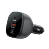 Acefast - Car Charger (B14) - 2x USB-C, USB, 165W, Fast Charging, Intelligent Temperature Control - Black