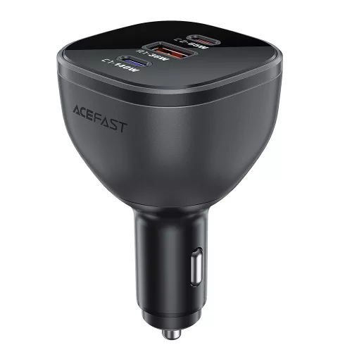 Acefast - Car Charger (B14) - 2x USB-C, USB, 165W, Fast Charging, Intelligent Temperature Control - Black