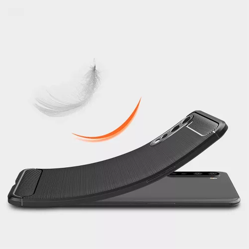 Techsuit - Carbon szilikon tok - OnePlus Nord 5G - Fekete