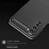 Techsuit - Carbon szilikon tok - OnePlus Nord 5G - Fekete