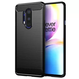 Techsuit - Carbon szilikon tok - OnePlus 8 Pro - Fekete