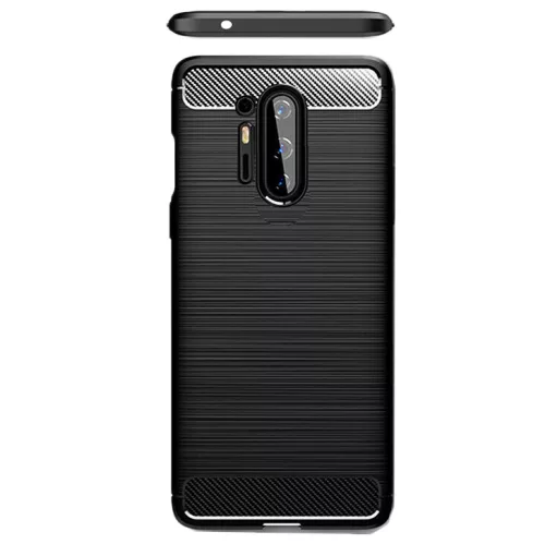 Techsuit - Carbon szilikon tok - OnePlus 8 Pro - Fekete