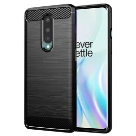 Techsuit - Carbon szilikon tok - OnePlus 8 - Fekete