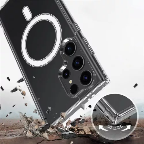 Techsuit - MagSafe Pro tok - Samsung Galaxy S25 Ultra - Átlátszó