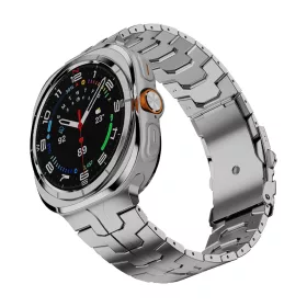   Techsuit - Watchband (W063) - Samsung Galaxy Watch Ultra 47mm / Watch Ultra 2 - Silvery