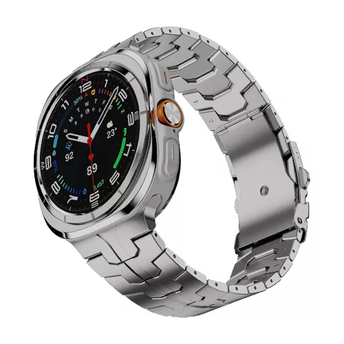 Techsuit - Watchband (W063) - Samsung Galaxy Watch Ultra 47mm / Watch Ultra 2 - Silvery