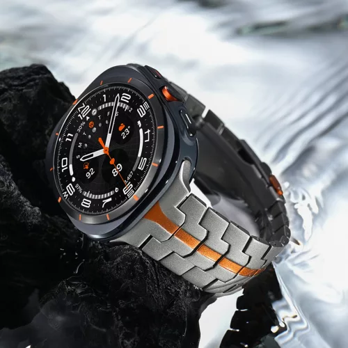 Techsuit - Watchband (W063) - Samsung Galaxy Watch Ultra 47mm / Watch Ultra 2 - Titanium Orange