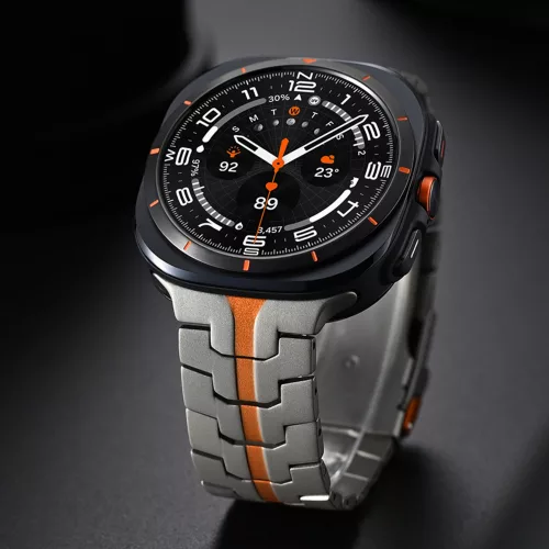 Techsuit - Watchband (W063) - Samsung Galaxy Watch Ultra 47mm / Watch Ultra 2 - Titanium Orange