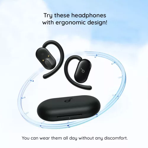 Anker - Vezeték nélküli fülhallgató SoundCore V20i (A3876G21) - Sporthoz, Bluetooth 5.3, IP55 - Fehér